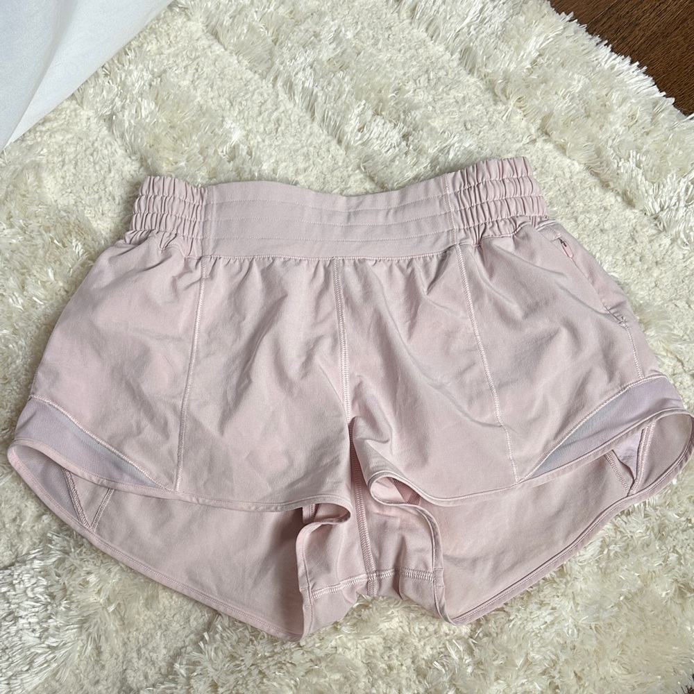 light pink lululemon high rise hottie hot